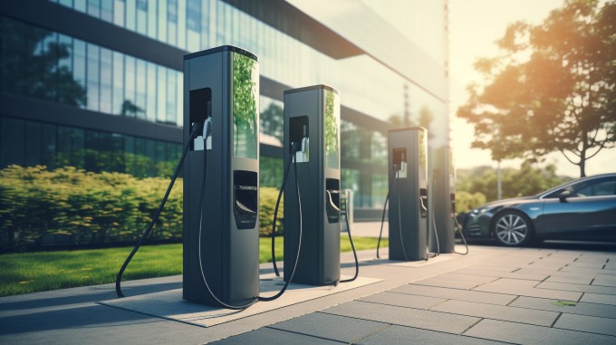 This is an image of an EV charging station.