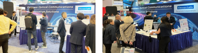 Exhibits at the Dexerials booth