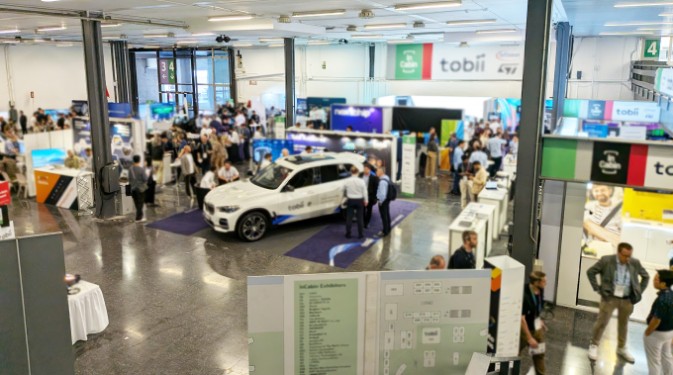 Many companies exhibited at AutoSens Europe, and many visitors attended.