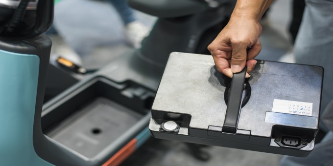 着脱可能なバッテリーのイメージ図